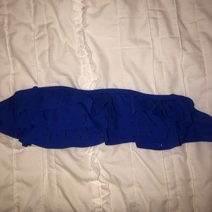 Arizona Jean Co. Ruffled Bandeau Bikini Top